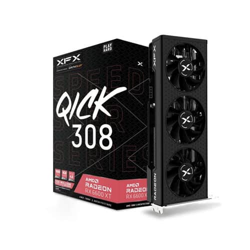 XFX - Speedster QICK 308 RX 6600 XT Black - 8GB GDDR6 - Gaming Graphics Card