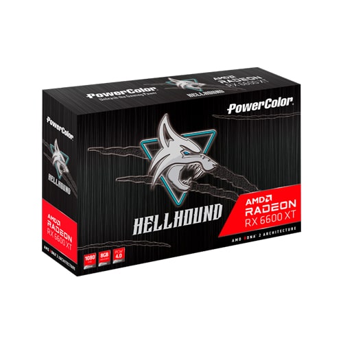 PowerColor Hellhound RX 6600 XT - 8GB GDDR6 - Gaming Graphics Card