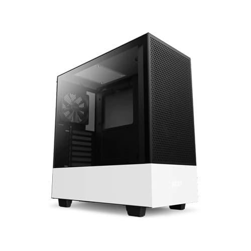 NZXT H510 Flow Edition ATX Mid-Tower Compact Gaming Case - Black/White