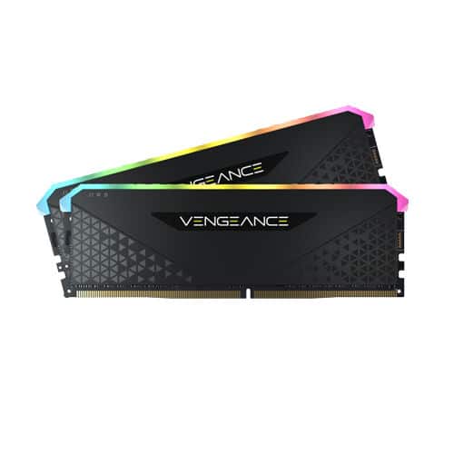 Corsair Vengeance RS RGB 64GB (2x32) 3600MHz C18 DDR4 RAM - Black