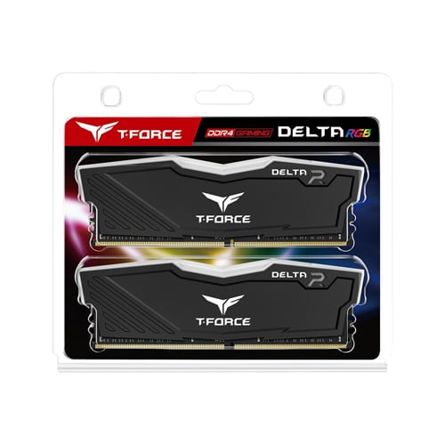 TeamGroup T-Force Delta RGB 64GB (2x32) 3600MHz DDR4 RAM - Black