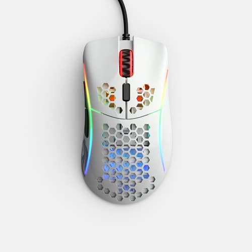 Glorious - D Minus - Wired - Gaming Mouse - Glossy White