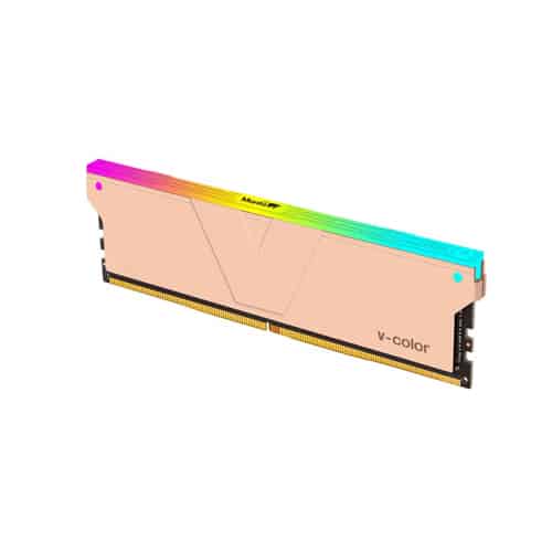 V-Color Gaming Memory RGB 32GB (2x16GB) 5600MHz DDR5 RAM - Gold