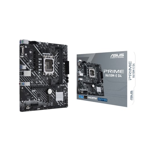 Asus Prime H610M-E D4 DDR4 LGA 1700 Micro-ATX Motherboard