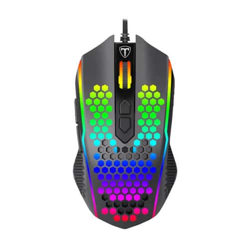 T-Dagger - HoneyComb - Wired - Gaming Mouse - Black