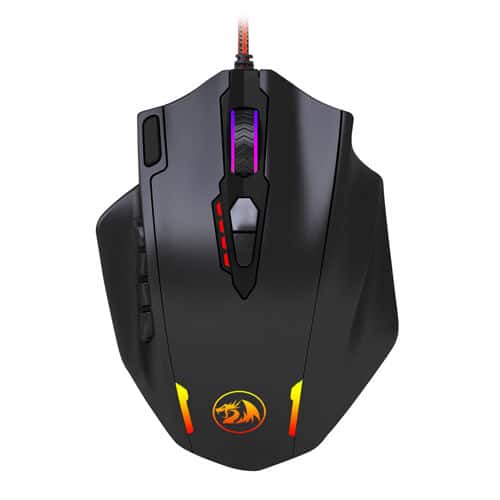 Redragon - M908 - Impact RGB With Side Buttons - Wired - Gaming Mouse - Black