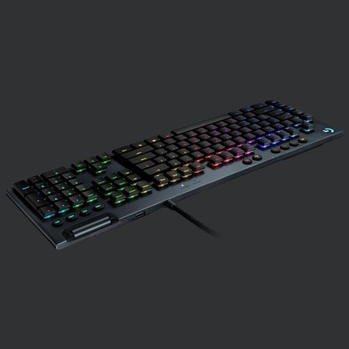 Logitech G815 LIGHTSYNC RGB Mechanical Clicky Gaming Keyboard - Black ...