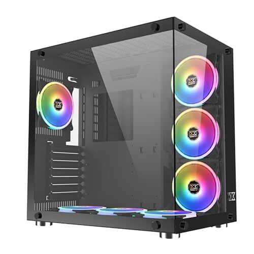 Xigmatek Aquarius Plus RGB ATX Mid-Tower Gaming Case - Black