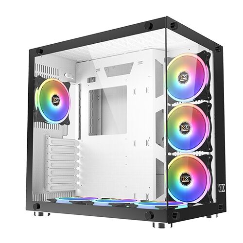 Xigmatek Aquarius Plus RGB ATX Mid-Tower Gaming Case - White