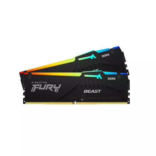 Kingston Fury Beast RGB 64GB (2x32GB) 5600MHz DDR5 RAM - Black