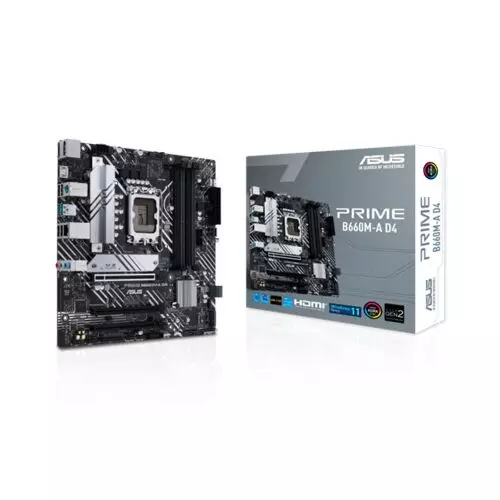 Asus Prime B660M-A D4 LGA 1700 Micro-ATX Motherboard