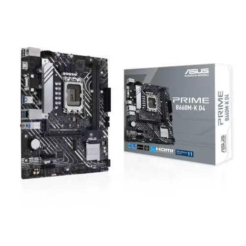 Asus Prime B660M-K D4 LGA 1700 Micro-ATX Motherboard