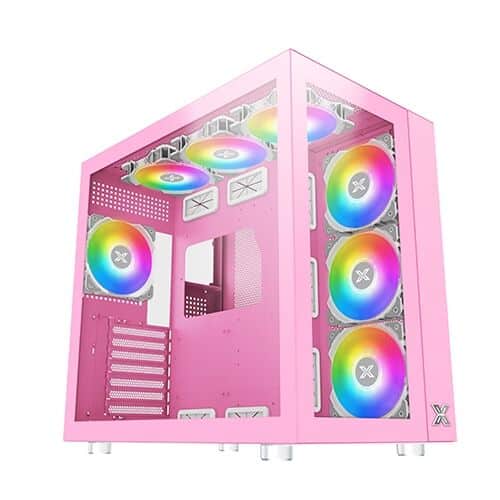 Xigmatek Aquarius Pro Mid-Tower Gaming Case - Queen Pink