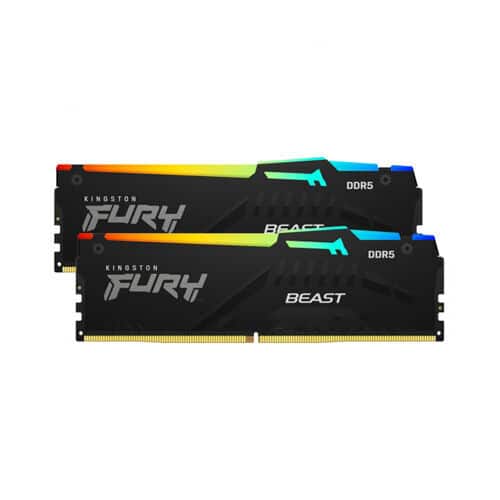 Kingston Fury Beast RGB 32GB (2x16GB) 5600Mhz DDR5 RAM - Black