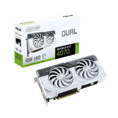 Asus - Dual GeForce RTX 4070 White Edition - 12GB GDDR6X - Gaming Graphics Card