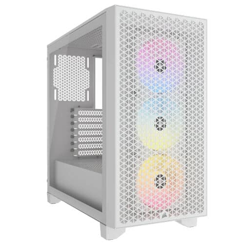 Corsair 3000D RGB Airflow Mid-Tower PC Case - White
