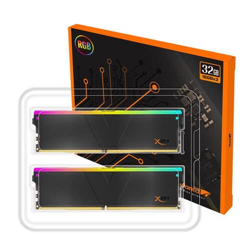 V-Color Manta XSky RGB 32GB (2x16GB) DRAM 5600MHz DDR5 RAM - Black