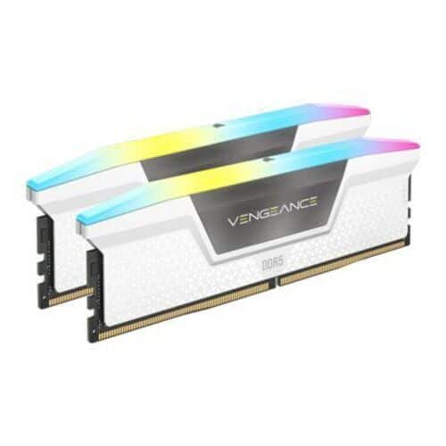 Corsair Vengeance RGB 32GB (2x16GB) DDR5 DRAM 5600MHz C36 RAM - White