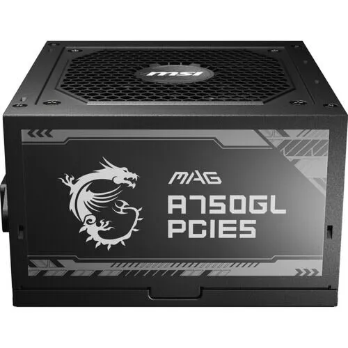 MSI MAG A750GL PCIE 5 80 Plus Gold Modular Power Supply