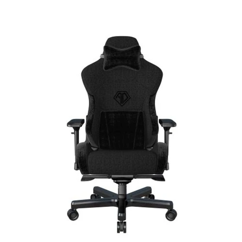 Anda Seat T-Pro II Premium 4D Armrests Memory Foam Neck Pillow & Lumbar Support Gaming Chair - Black | AD12XLLA-01-B-F