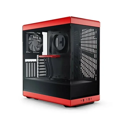 HYTE Y40 Mid-Tower S-Tier Aesthetic Case – Black/Red
