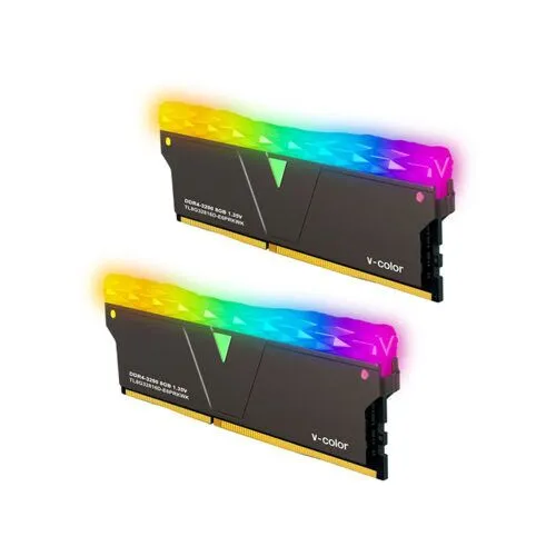 V-Color Prism Pro 16GB (2x8GB) DDR4 RGB 3600 MHZ RAM - Black