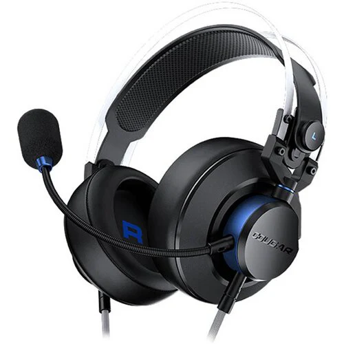 Cougar VM410 PS Wired Gaming Headset - Black/Blue