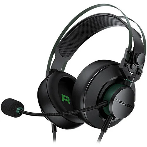 Cougar VM410 XB Wired Gaming Headset - Black/Green