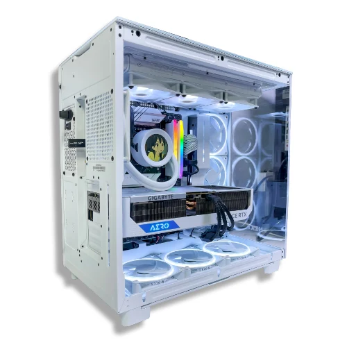 Kiyo White Gaming PC (Intel i9-14900K, RTX 4080 16GB, 64GB RAM)