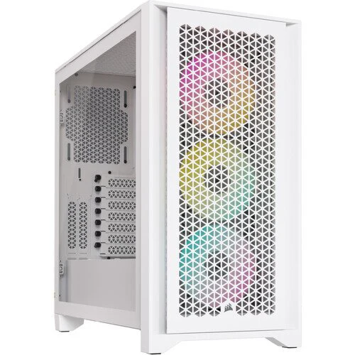 Corsair iCUE 4000D RGB Airflow Mid-Tower ATX Gaming Case - White