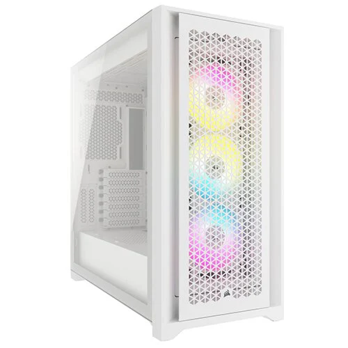Corsair 5000D RGB AIRFLOW Mid-Tower Desktop ATX Gaming Case - White