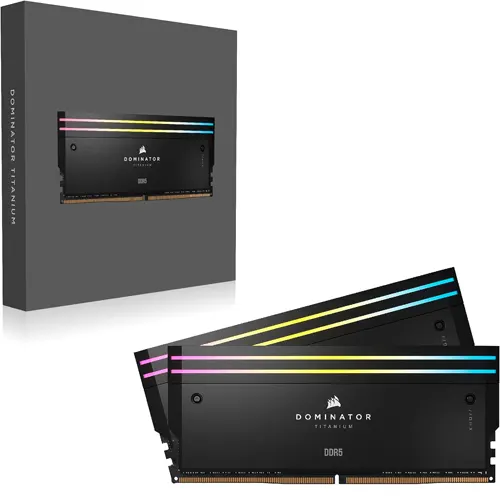 Corsair Dominator Titanium 48GB (2x24GB) 7200MHz DDR5 RAM - Black