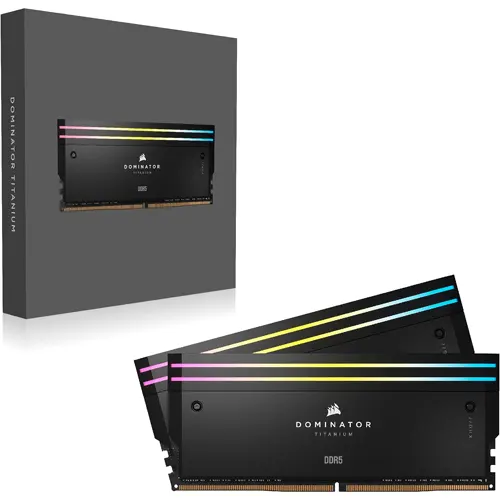 Corsair Dominator Titanium 64GB (2x32GB) 6400MHz DDR5 RAM - Black