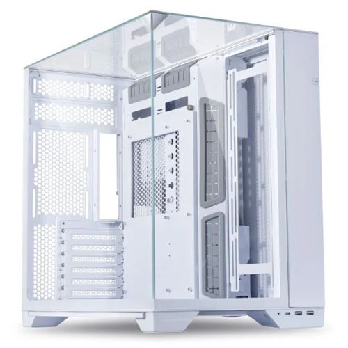 Lian Li O11 Vision Mid-Tower Dual-Chamber Gaming Case - White