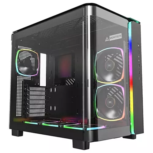 Montech KING 95 PRO Dual-Chamber ATX Mid-Tower Gaming Case - Black