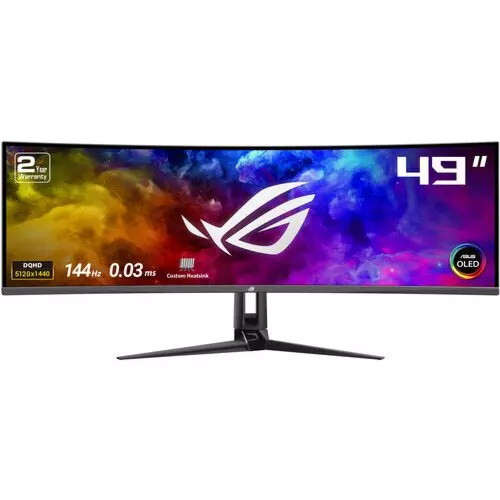 Asus ROG Swift OLED PG49WCD 49" Ultrawide 144Hz Curved Gaming Monitor | 90LM09C0-B01970