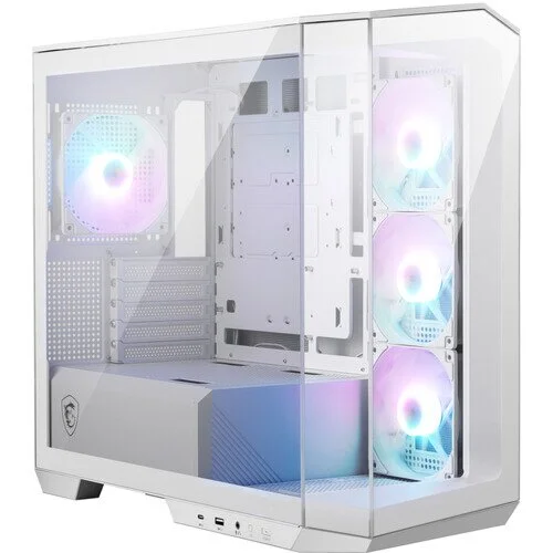Msi MAG PANO M100R PZ Mid-Tower M-ATX Tempered Glass Case - White