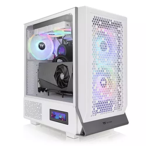 Thermaltake Ceres 300 TG ARGB Mid Tower Gaming Case - Snow Edition