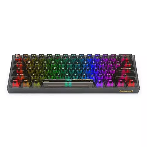Redragon K617CTB RGB 60% Wired RGB Gaming Keyboard - Black