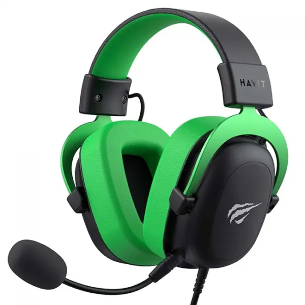 Havit H2002D Wired Gaming Headset - Black/Green