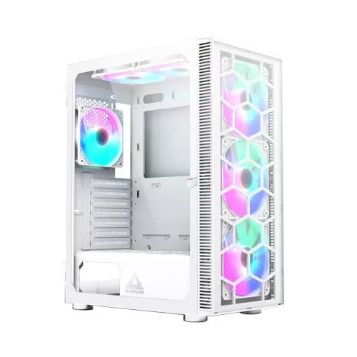 Montech X3 Glass RGB Mid-Tower Gaming Case - White