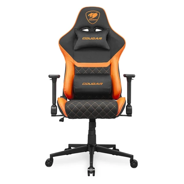 Cougar Armor One V2 F Woven Fabric Gaming Chair - Black/Orange