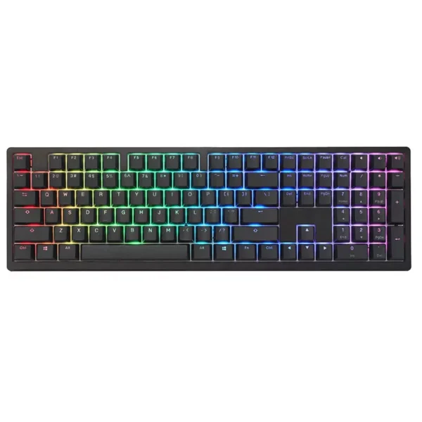 Ducky Zero 6108 Cherry MX2A Arabic Layout Wireless Mechanical Gaming Keyboard - Black