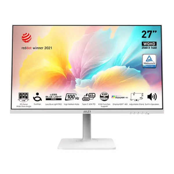 Msi Modern 27" 100Hz IPS WQHD Business Monitor - White
