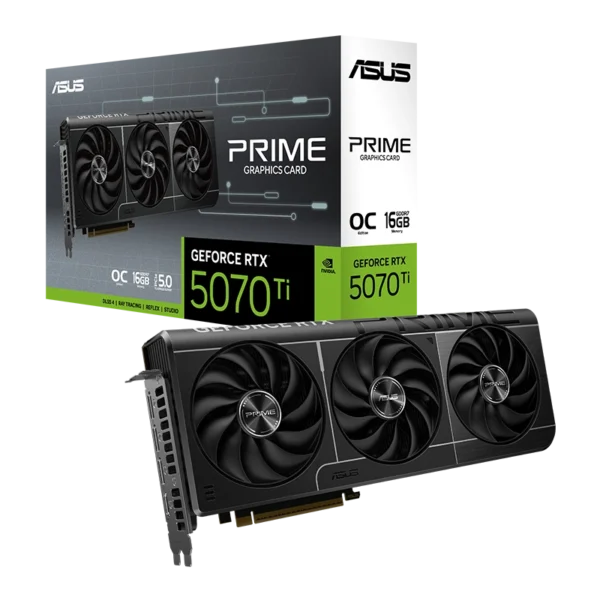 Asus Prime GeForce RTX 5070 Ti 16GB GDDR7 OC Edition Graphics Card, DLSS 4