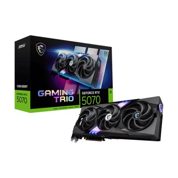 Msi GeForce RTX 5070 12GB GDDR7 Gaming Trio OC Graphics Card, DLSS 4