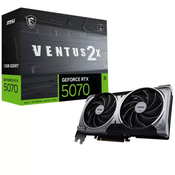 Msi GeForce RTX 5070 12GB GDDR7 Ventus 2X Graphics Card, DLSS 4