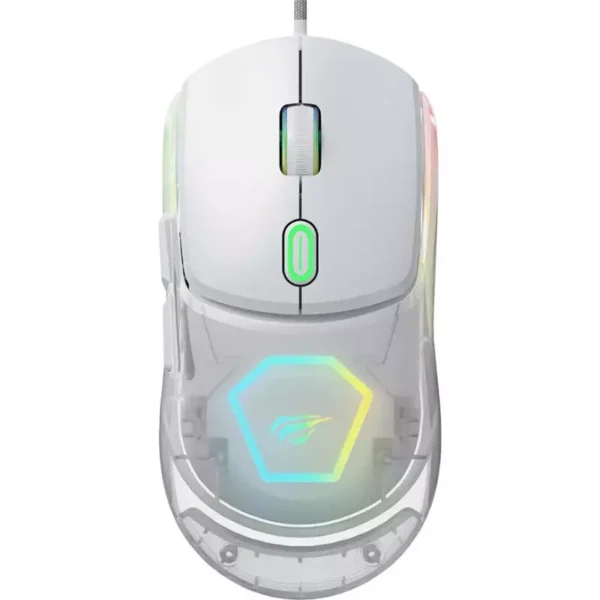 Havit MS965SE RGB 12800DPI Wired Gaming Mouse - White