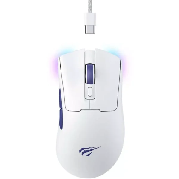 Havit MS966WB Quad-Mode 2.4GHz Wireless Gaming Mouse - White