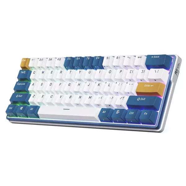 RK Royal Kludge RK61 Plus Wireless Mechanical Gaming Keyboard - Klein Blue